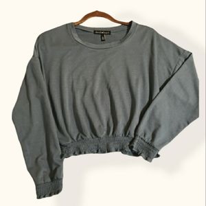 Derek Heart Long Sleeve Cropped Top L